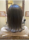 グレージュハイライト×シルバーグラデーション