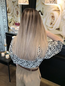 アース 石巻店(HAIR&MAKE EARTH) バレイヤージュカラー