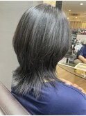 グレイアッシュくびれヘア