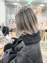 ワンスタイル(One style)&nbsp;2ブリーチ　バレイヤージュ　ストレートボブ