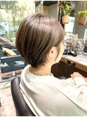 小顔前下がりショート◇耳掛け◇20代30代40代◎◇安岡敦人