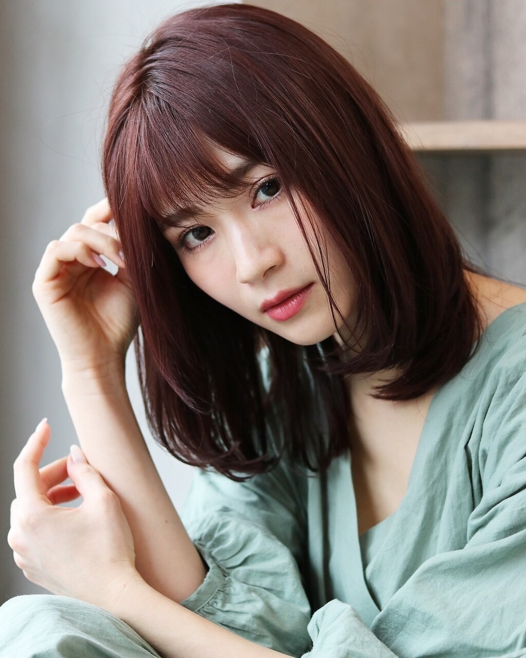 サラサラ縮毛矯正＋カット￥11000