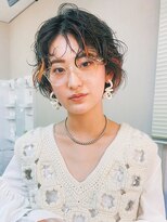 アイティーバイアルバム 松戸店(IT by ALBUM) インナーオレンジ_外ハネボブセクションカラー_9154