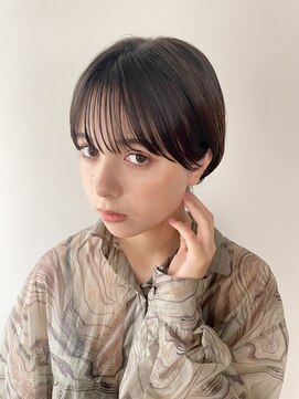 ノーム(norm) マッシュショート/シースルー前髪/黒髪ショート