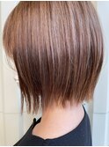 グレージュカラー/シルキーベージュ/艶髪ボブ[千葉/千葉中央]