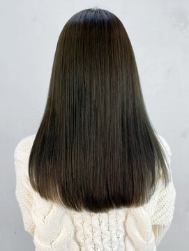 アイティー バイ アルバム 浦和店(IT by ALBUM) オリーブグレージュ_斜めバンググレージュカラー_ba447721