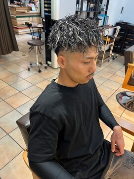 モテナ アット ベッピン(motenas at Beppin s) メンズ/ツイスト/ハイライト/ホワイト