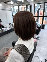エンディアリング 東銀座(Endearing)&nbsp;黒髪/グレーベージュ/レイヤーロング/前髪パーマ/銀座/東銀座