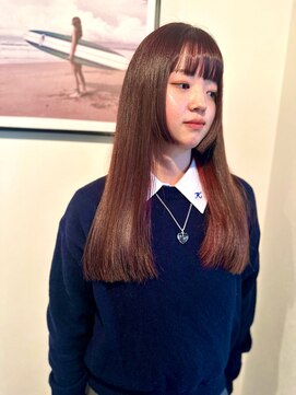 マリン(Marine) 20代30代ピンクイヤリングカラー姫カット