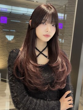 キーン 吉祥寺店(keen) 《keen×カネコ》ダークチェリーレッド×レイヤーカット