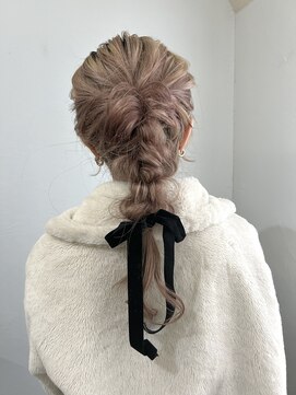 ロットアニバース(lott annibirth) 【髪質改善】編み下ろしポニー@mutsumi