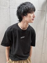 ジェノ(JENO by apish) メンズ/ウルフ/アッシュブラック/カルマパーマ/ベリーショート