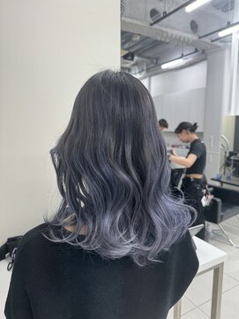 アライブ ハラジュク(ALIVE harajuku) 今流行りのブルーバイオレットバレイヤージュ