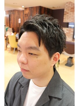 カズ 中津店(KAZU) メンズ  就活対応 アップバングショート MEN’S HAIR