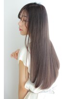 ルー ハナレ(Luu HANARE)&nbsp;縮毛矯正ストレートストリートメント艶カラーロング/神戸/東灘