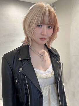 ペレ 梅田(PELE) 前髪/アンブレラカラー/こなれミディ/イメチェン/ウェーブパーマ