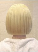 ミニボブカット◎ブロンドカラー