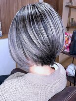 ブレイズヘアー(BLAZEhair) 【白髪抹殺】脱白髪染めホワイトバレイヤージュ×ブリーチ2回