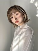 20代30代40代大人かわいい小顔ひし形外ハネミディアム