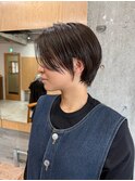 イメチェン×外ハネボブ×美髪×ワイドバング×ブルーブラック
