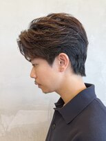 エリマバイフィフス 調布(elima by fifth) センターパートフェザーパーマニュアンスパーマスパイラル調布