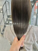 ヘアー アイス 御器所本店(HAIR ICI)&nbsp;髪質改善カラー秋カラー艶ロングくすみアッシュグレージュ