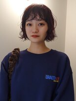 ユー セント(yew scent)&nbsp;ワインレッド×ボブパーマ