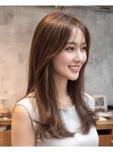 レイヤーカット 韓国ヘア