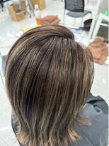 アッシュ 荻窪店(Ash)&nbsp;白髪ぼかし×ボブ【荻窪／ハイライト／ヘアカラー】