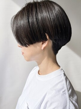 モリオフロムロンドン 原宿本店(morio from London) 【morio原宿】黒髪ショート　ハンサムショート