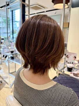 ウィル 都島店(WiLL) 20代30代40代大人可愛い丸みブラウンボブ（10）