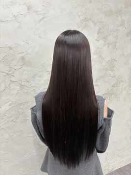 ダークブラウン/透明感カラー/髪質改善