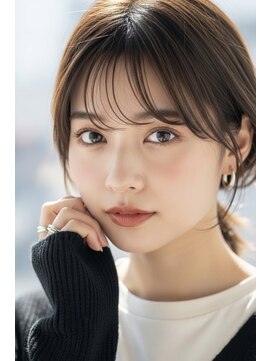 小顔見え◎顔まわりレイヤー＆前髪カット