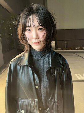 サンド 大阪梅田(sand) オリーブグレー/クラゲヘアー/ココアベージュ／顔周りレイヤー