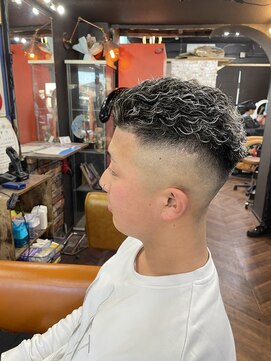 ハイフェード極道ホワイトメッシュ