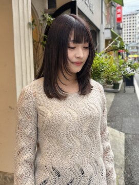 顔周りレイヤー/マロンブラウン【神戸/元町】