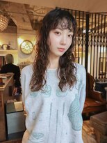 アンドスタイル(&style)&nbsp;【TSUJI】レイヤー ミディアム パーマ スパイラル 前髪