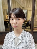 フゾンカウチ(fuzon kauti) ミルクティーブロンド/ダークブルー/デジタルパーマ/北池袋