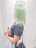 ミュー(Mu)&nbsp;ミントグリーン　ブリーチ　ハイトーン　ミントカラー