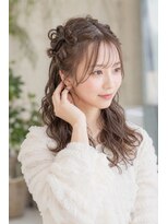 アーダー 郡山駅前店(ADER) 上品編み込みハーフアップ