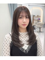 ネウィ 広島(newi) レイヤー/ロングレイヤー/透明感カラー/グレージュ