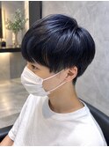 【清潔感ブルーブラックマッシュ】