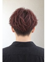 アーダーヘアサロン 森田店(ADER HAIR SALON)&nbsp;メンズセンターパートツーブロック×レッドニュアンスパーマ