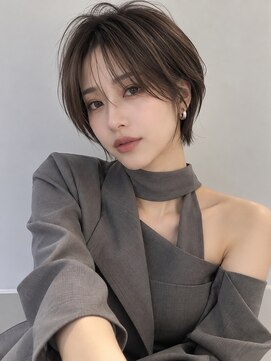 ワゴンバイアフロート(Wagon by afloat) 長め前髪あり×小顔ハンサムショート20代30代40代髪質改善代池袋