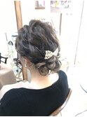 結婚式シニヨンアレンジ【ヘアアレンジ  立川/立川南口/八王子】