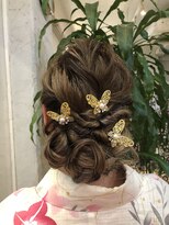ボンビィヴァン(bon-vivant) 浴衣着付けとヘアセットシニヨン
