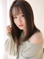 アグ ヘアー ラティ 獨協大学前店(Agu hair latti) 《Agu hair》シースルーバング×リラックスストレート