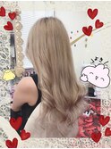 #ホワイト#グレイ#ミルキーホワイト#セミロングで#プルエクステ