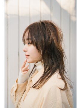 キオン(kyon) 【kyon】ウルフ×くすみブラウンカラー