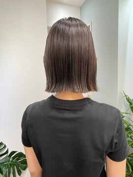 トゥーリ 薬院店(tuuli) tuuli miyu 切りっぱなしボブ/ぱっつんボブルフ/縮毛矯正でボブ